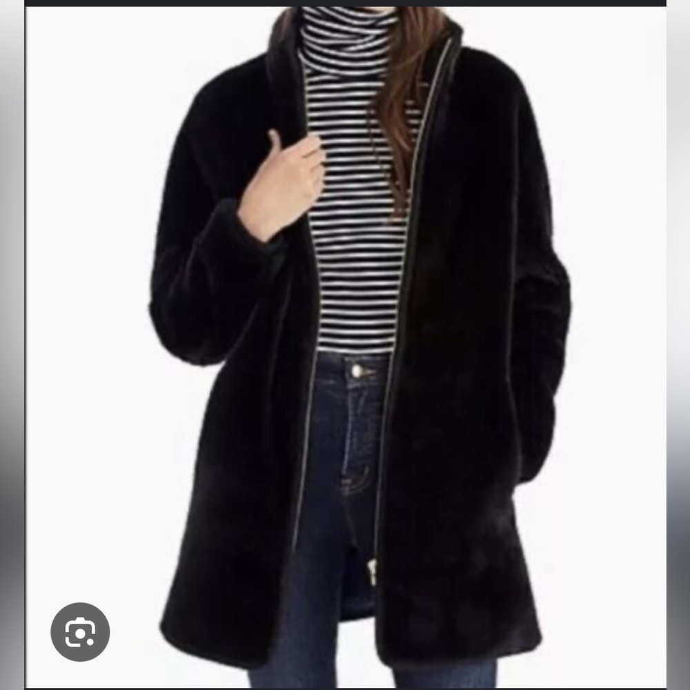 J. Crew Teddy Fleece Zip Up Jacket